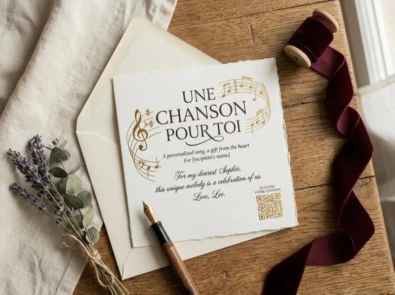 Carte souvenir avec QR code à imprimer
